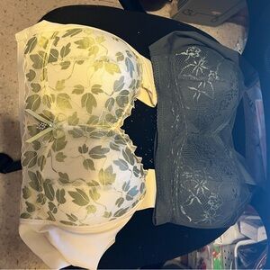 Floral and Lace Bra Set